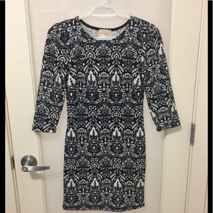 Patterned Bodycon Dress